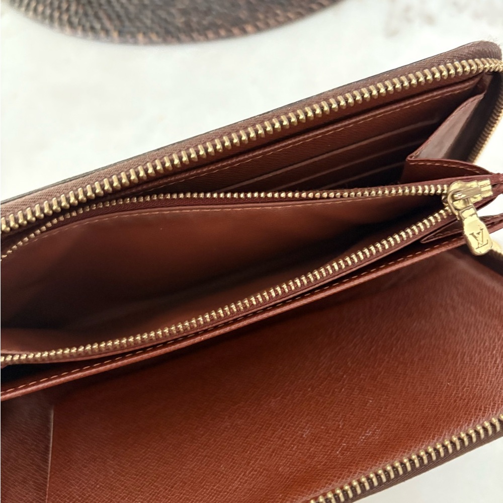 Louis Vuitton Brown Monogram Zip Passport Wallet - Picture 10 of 10